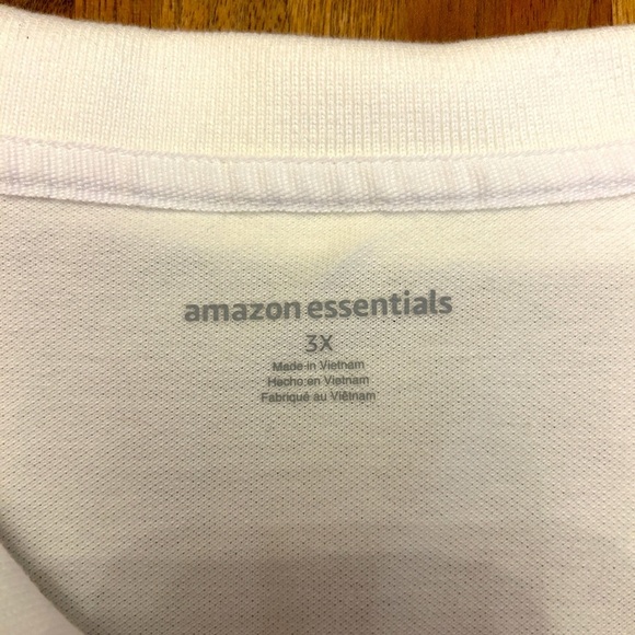 Amazon Basics White Polo 3X - Excellent Condition - Picture 2 of 2